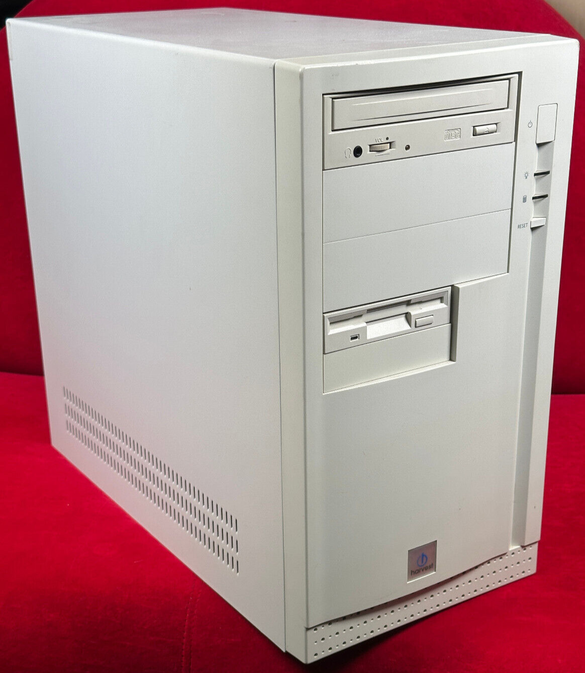 Vintage 1990s Linux Harvest Tower PC Server - Parts & Repair w/Microsoft Mouse
