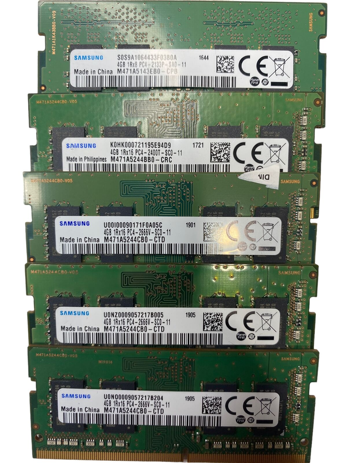 Samsung 4GB | PC4 | 2666V Laptop RAM | Lot 5