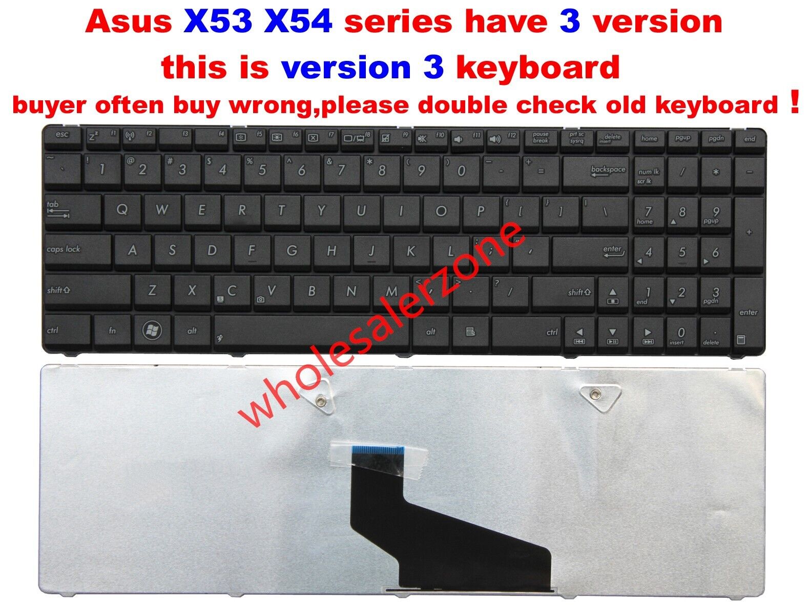 New Laptop keyboard for ASUS X54C X54C-ES91 X54C-BBK3 X54C-NS92 X54C-BBK9 series