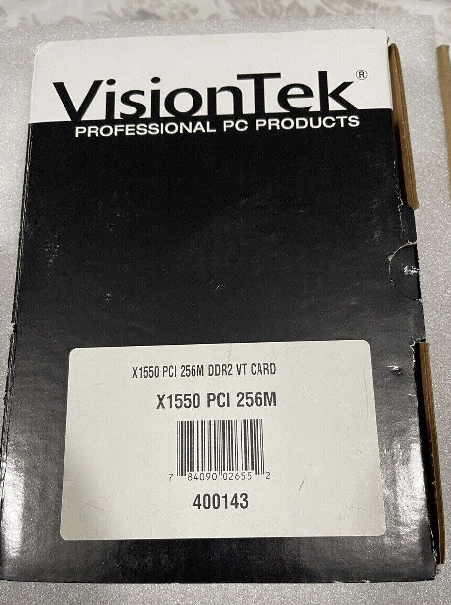 RARE NEW PCI SLOT Visiontek ATI X1550 256MB DDR2 VIDEO CARD 400143 VGA DVI
