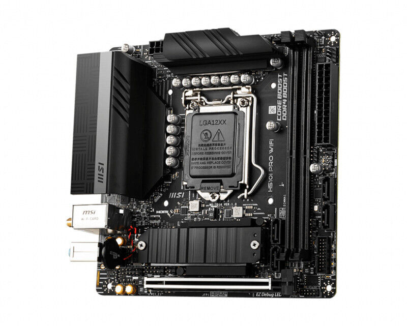 MSI H510I PRO WIFI Motherboard Intel H510 LGA 1200 DDR4 Core M.2 USB3.2 Mini-ITX