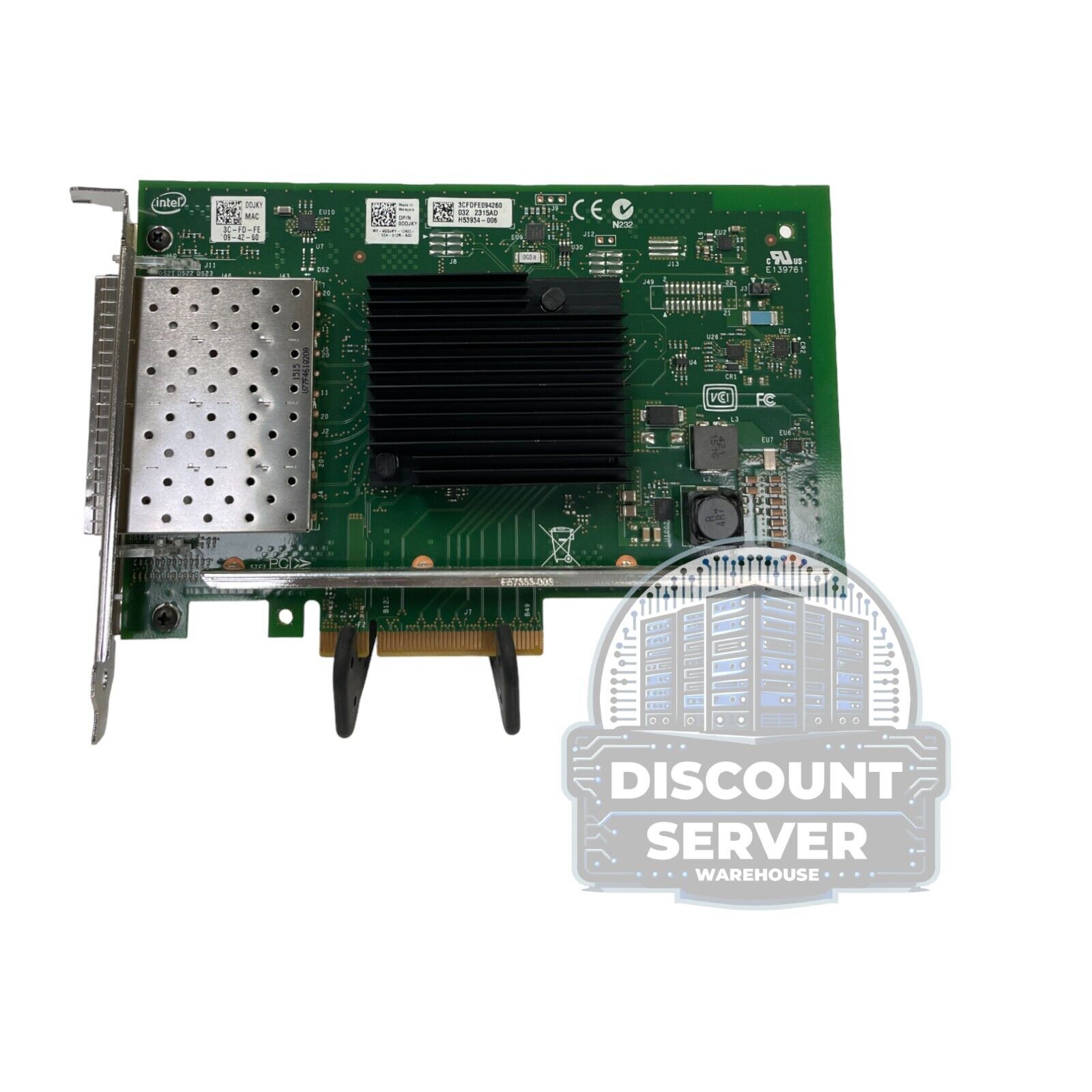 Dell Intel X710-DA4 Quad Port 10GBps SFP+ PCIe DDJKY Converged Network Adapter