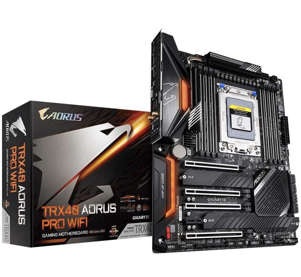 NEW GIGABYTE TRX40 AORUS PRO WIFI AMD TRX40 Socket sTRX4 DDR4 ATX Motherboard