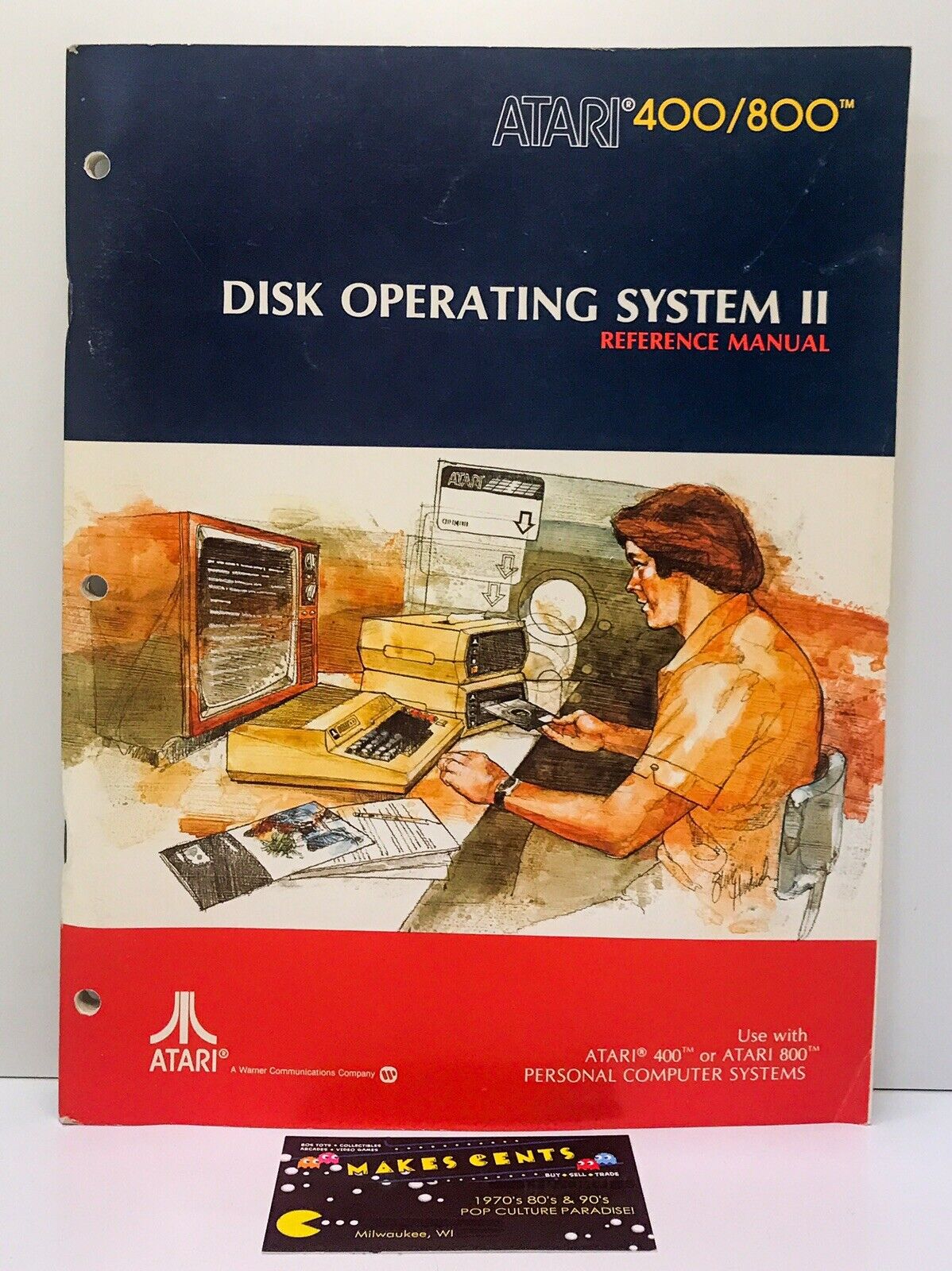Vintage 1981 Atari 400/800 Disk Operating System II Reference Manual Original