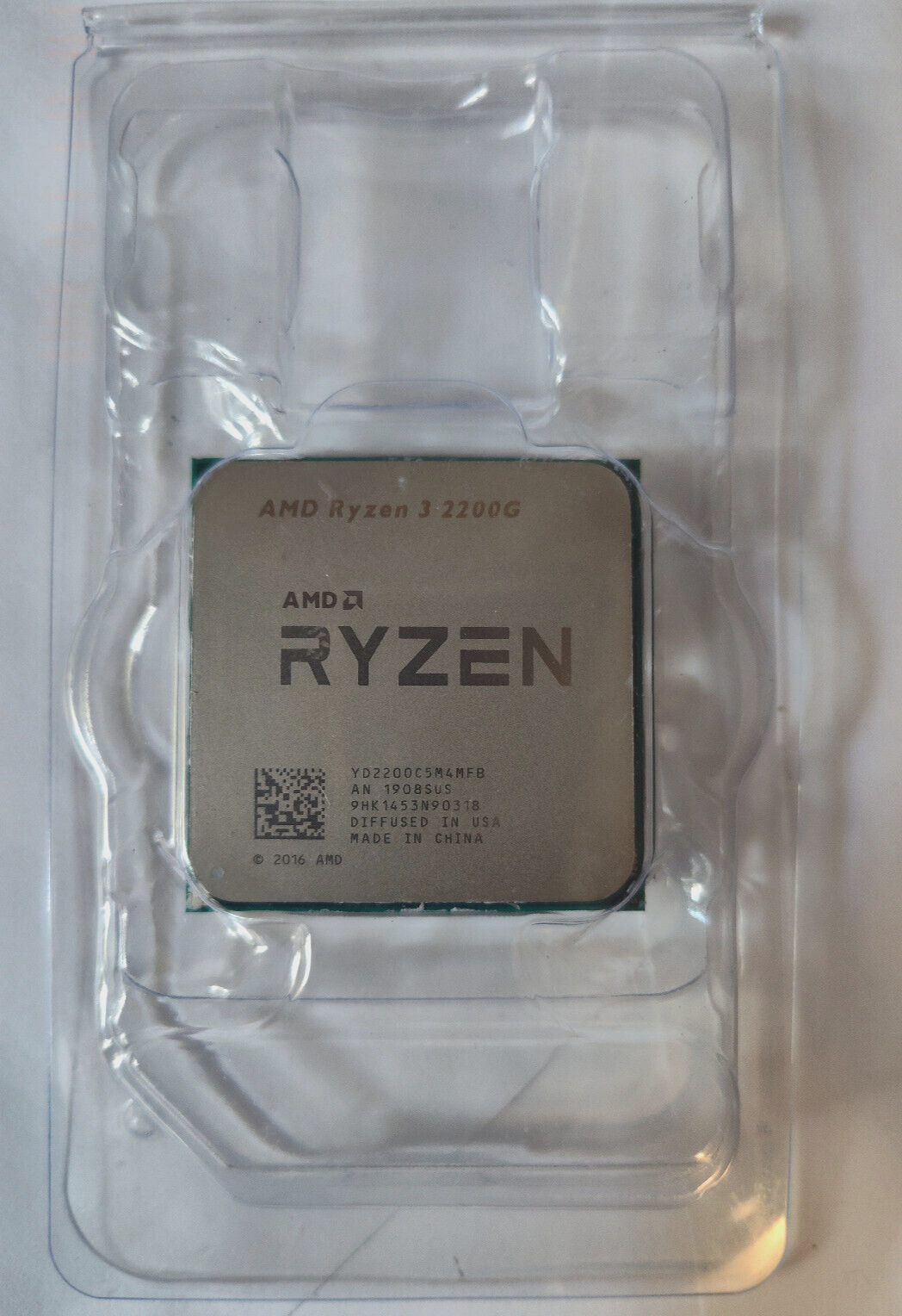 AMD RYZEN 3 2200G AM4 CPU *FOR PARTS*