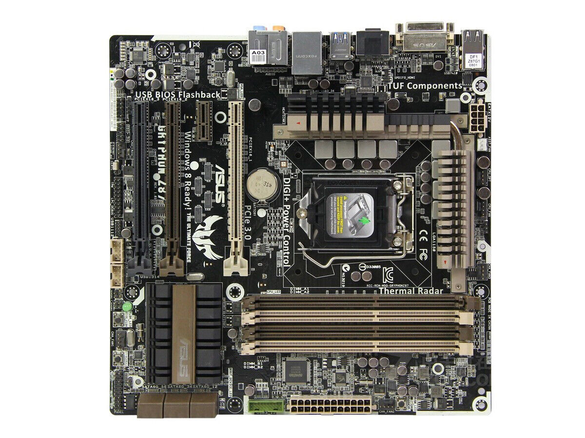 For ASUS GRYPHON Z87 motherboard Z87 LGA1150 4*DDR3 32G DVI+HDMI M-ATX Tested ok