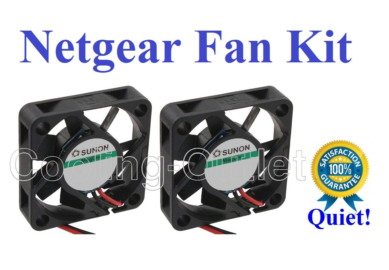 New Quiet Version Netgear GSM7224 FAN Kit, 2x new fans for GSM 7224