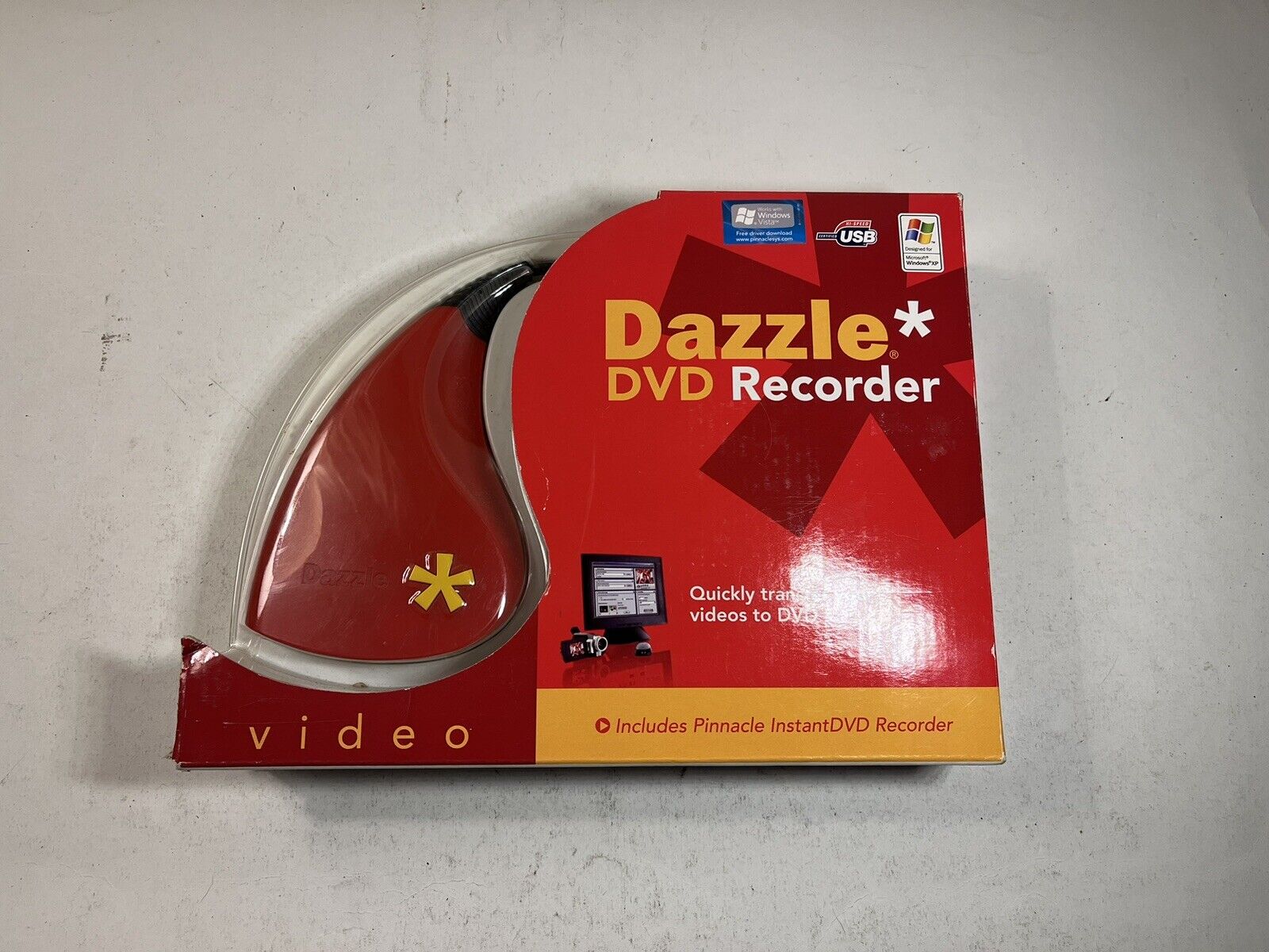 Pinnacle Dazzle DVD Recorder Video Capture PC USB Transfer Your Videos To DVD 