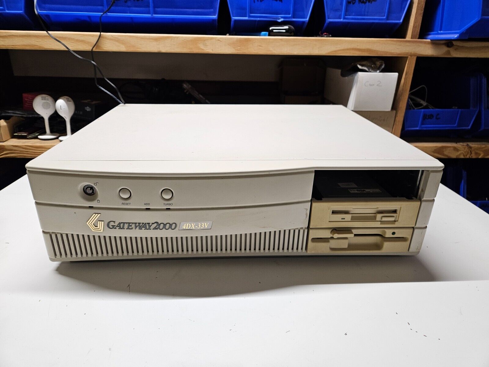 Vintage Gateway 2000 4DX-33V Desktop Computer BAD PSU READ BELOW