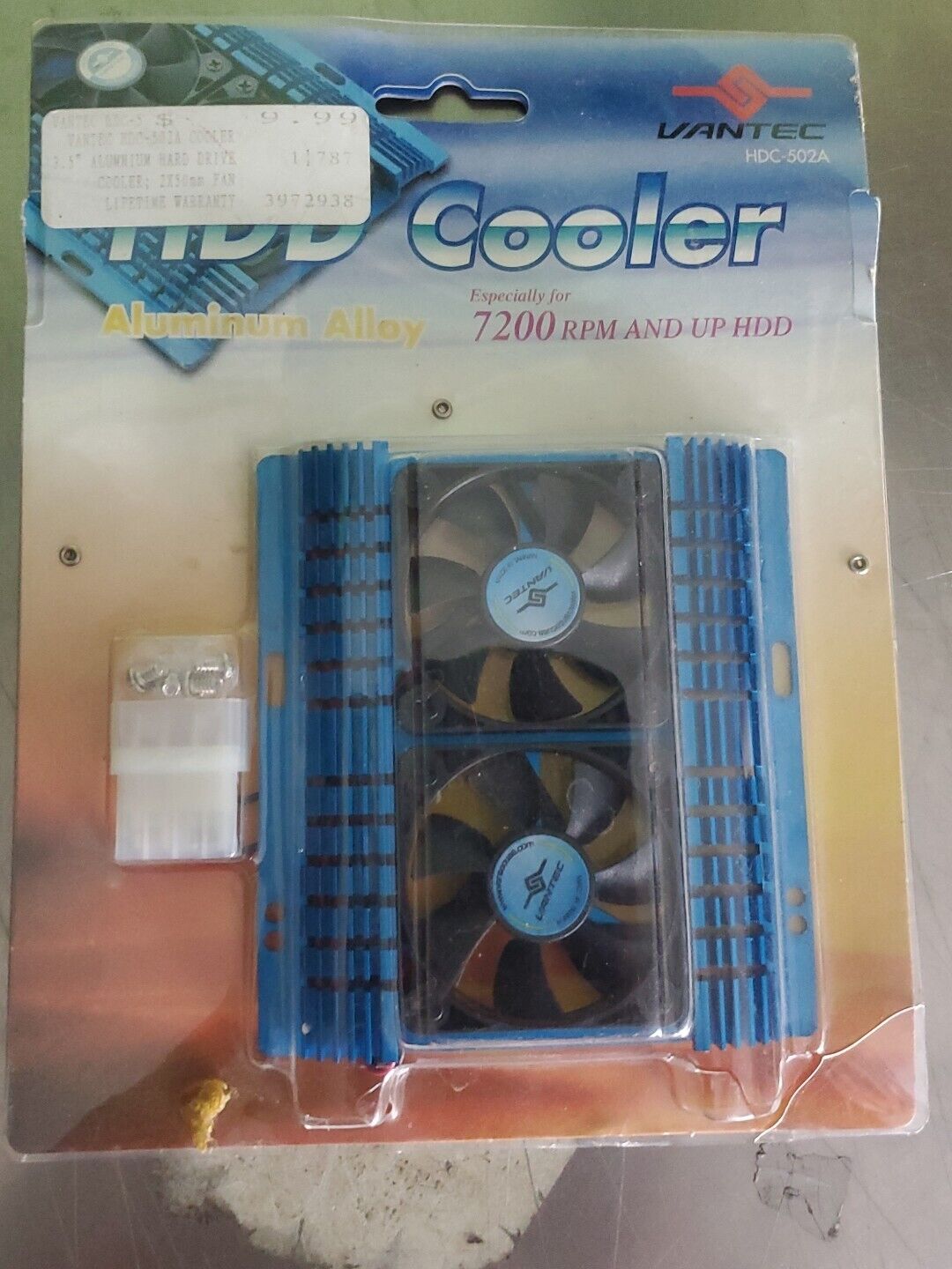Vantec HHD Cooler Aluminium Alloy 7200 RPM and UP BrandNew Sealed Package Damage