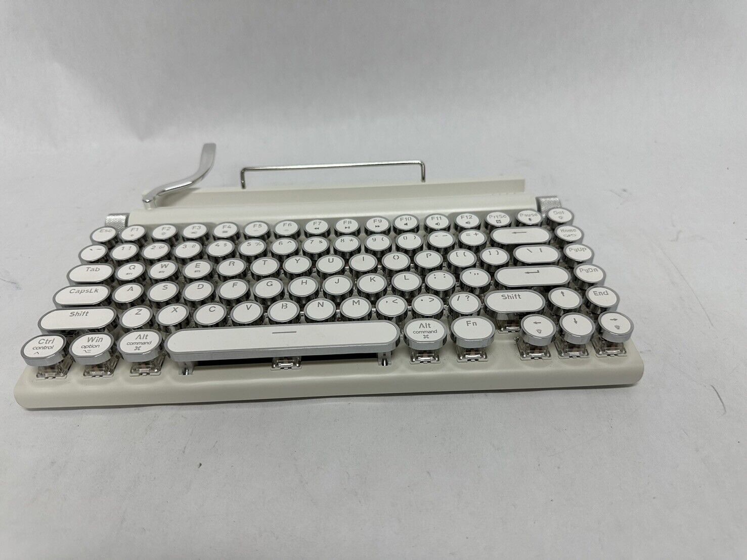 Taiahiro Retro Typewriter Keyboard Wireless Mechanical Vintage Keyboard 83-Key
