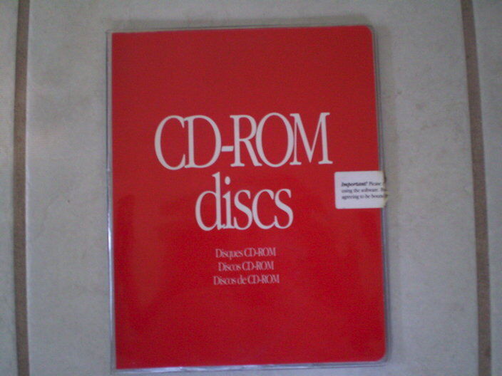 Vintage 1990’s Apple Macintosh Compact Discs Vinyl CD Red Case