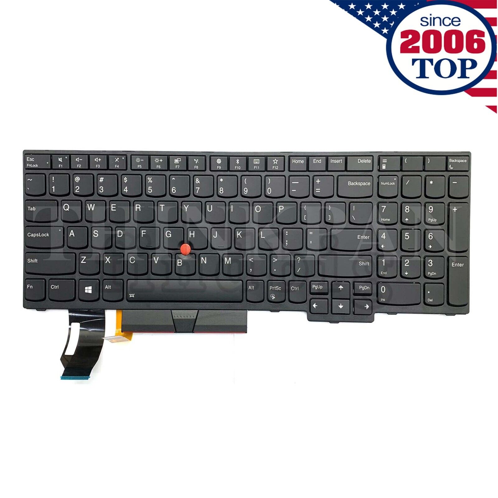 Original US keyboard with Backlit for Lenovo ThinkPad E580 E585 L580 P52 01YP680
