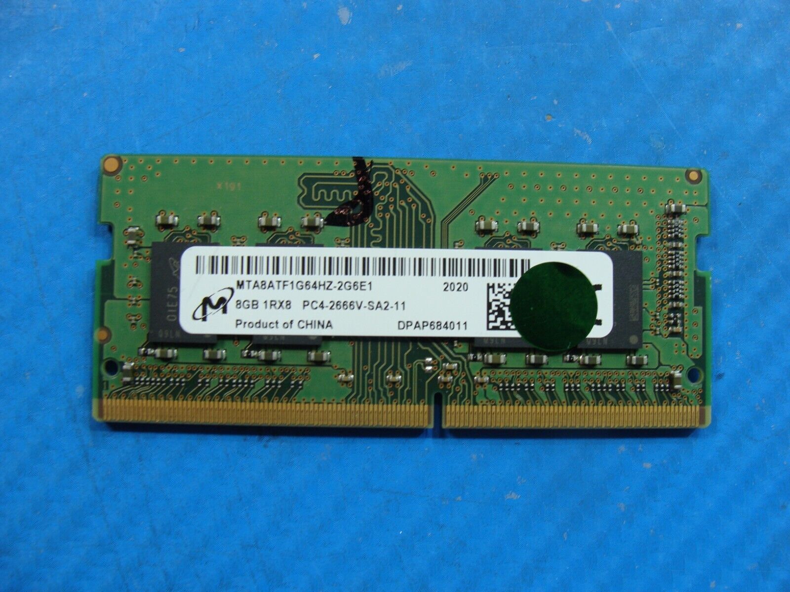 Dell 7300 Micron 8GB 1Rx8 PC4-2666V Memory RAM SO-DIMM MTA8ATF1G64HZ-2G6E1