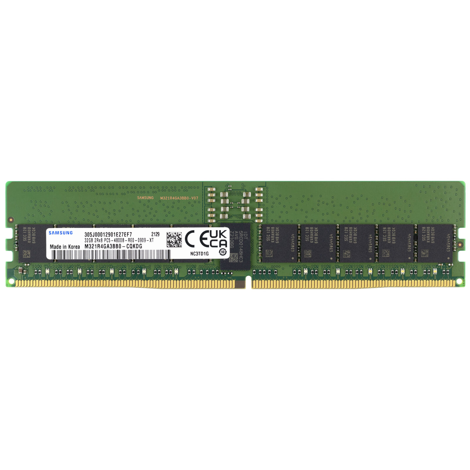 Samsung 32GB DDR5 4800 PC5-38400R 2Rx8 RDIMM REG Memory RAM (M321R4GA3BB0-CQK)