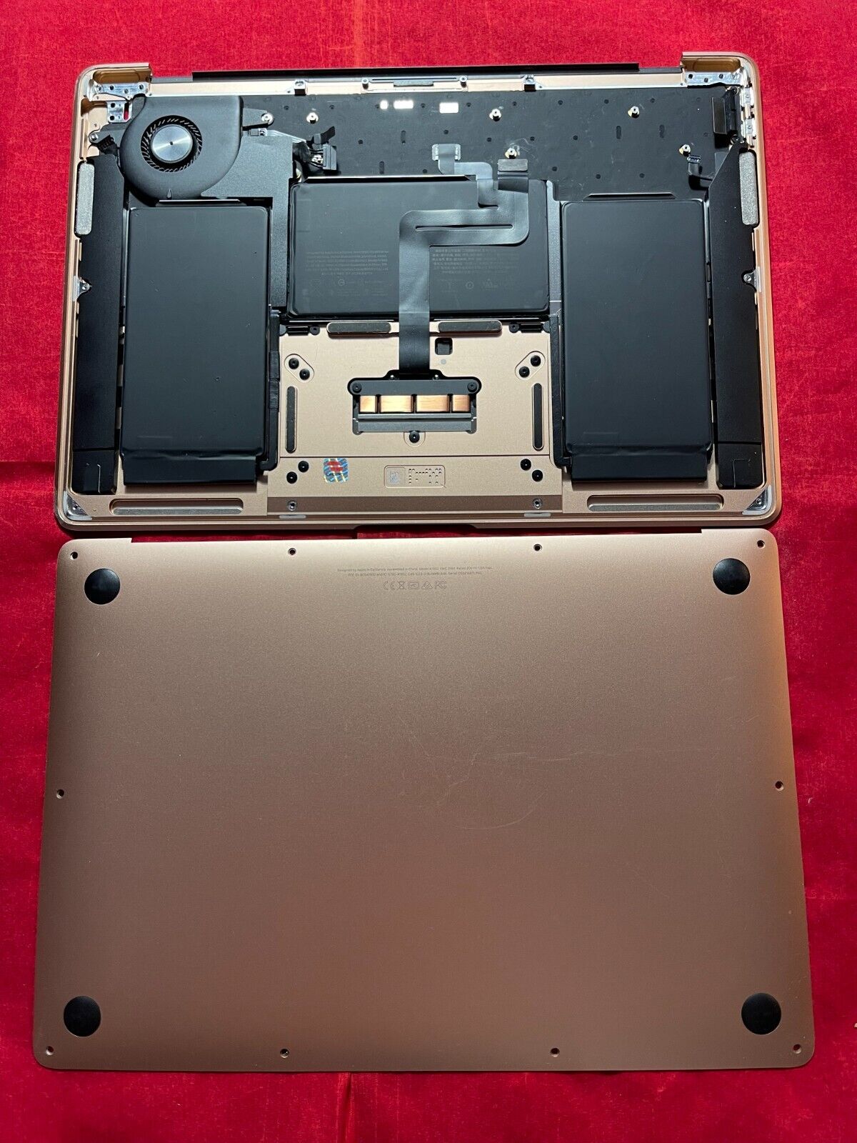 Original Apple MacBook Air 13 A1932 Rose Palmrest w Battery Keyboard BackPlate