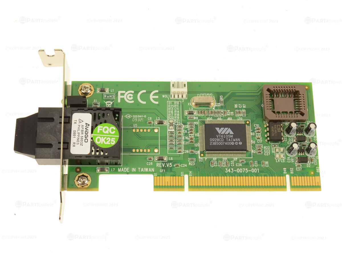 Dell OEM 100Base-FX 10/100Mb/s Low Profile Height NIC Card CW595