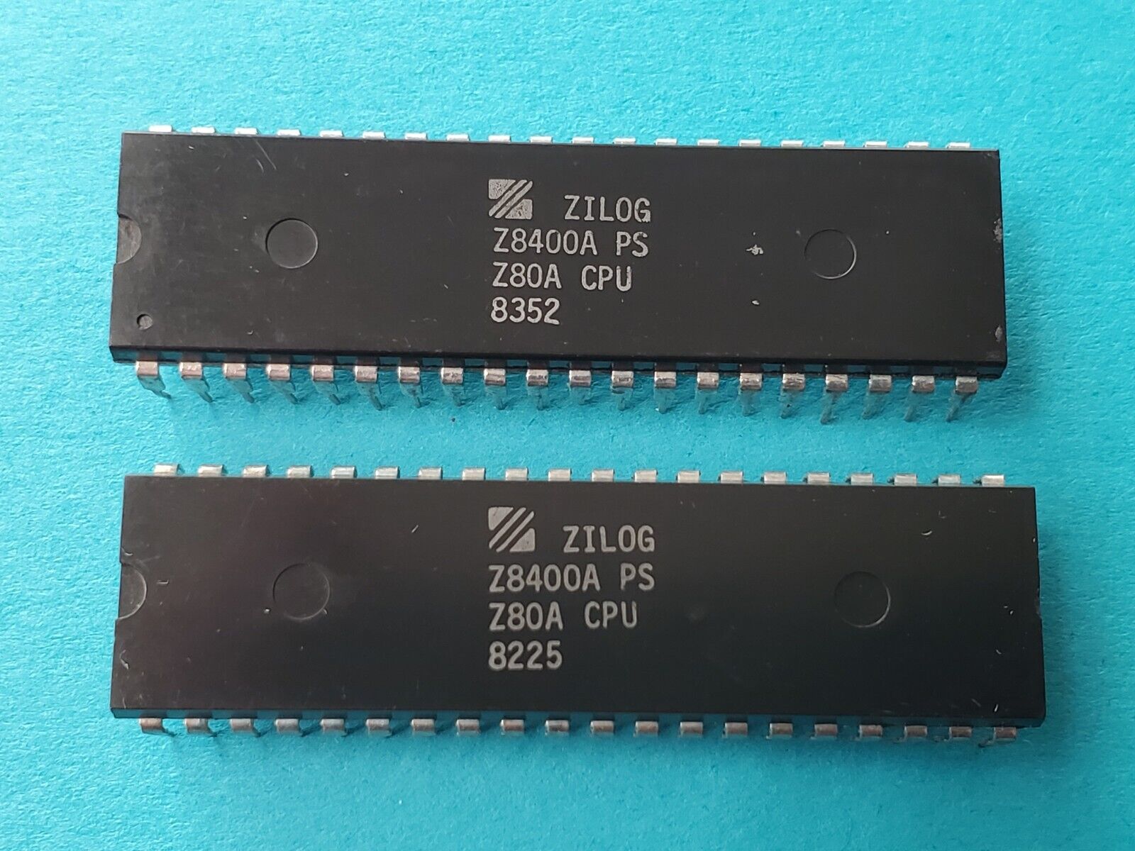 LOT GENUINE ZILOG Z8400A DS Z80A CPU 40-PIN DIP 81/82 Vintage Very Rare LAST 2