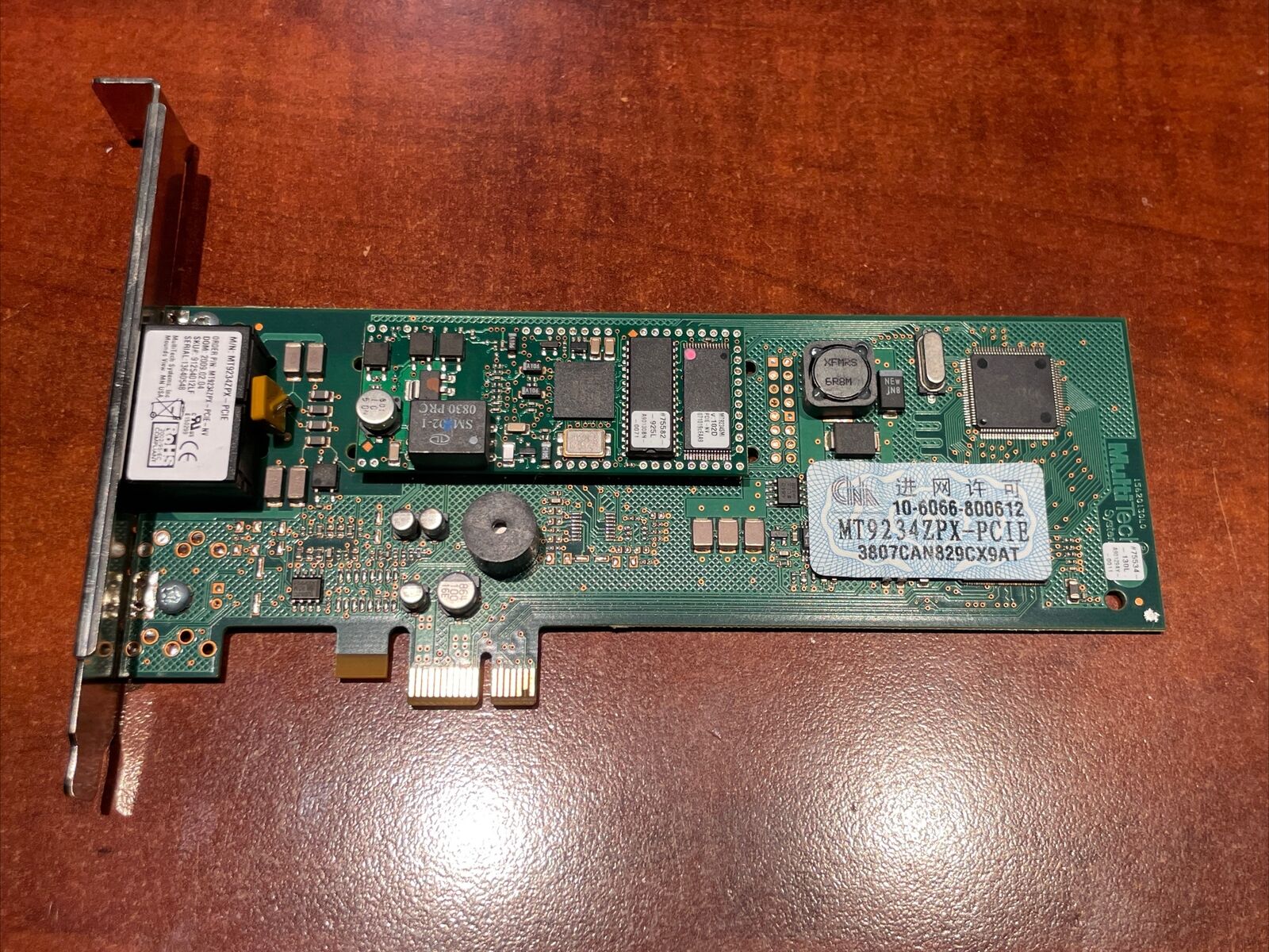 MultiTech MT9234ZPX-PCIE-NV MultiModem ZPX 56Kb/s Modem Card