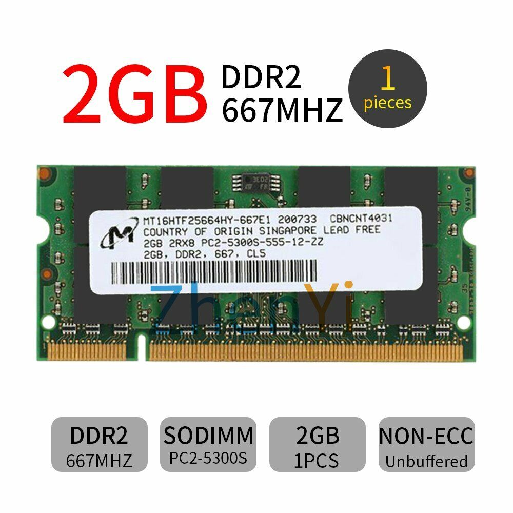 2GB Apple MacBook 2,1 / 3,1 / 4,1 / 5,2 DDR2 PC2-5300S Notebook Memory RAM UK