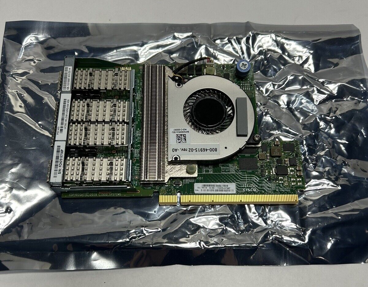Cisco UCSC-MLOM-C25Q-04 V05 Quad-Port 25GB SFP28 PCIe Network Interface Card