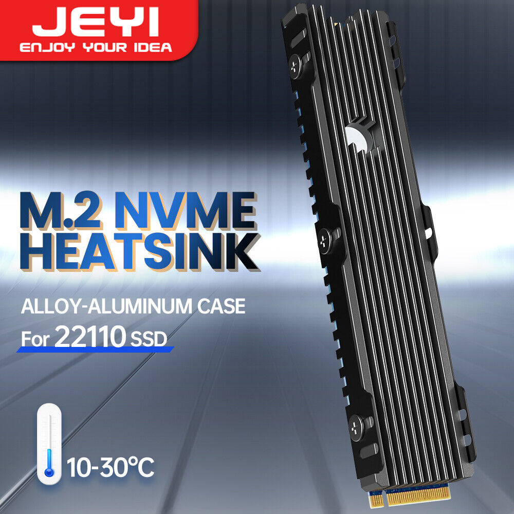 JEYI 22110 SSD Heatsink M.2 NVME Radiator Aluminum PCIE SSD Efficient Cooler