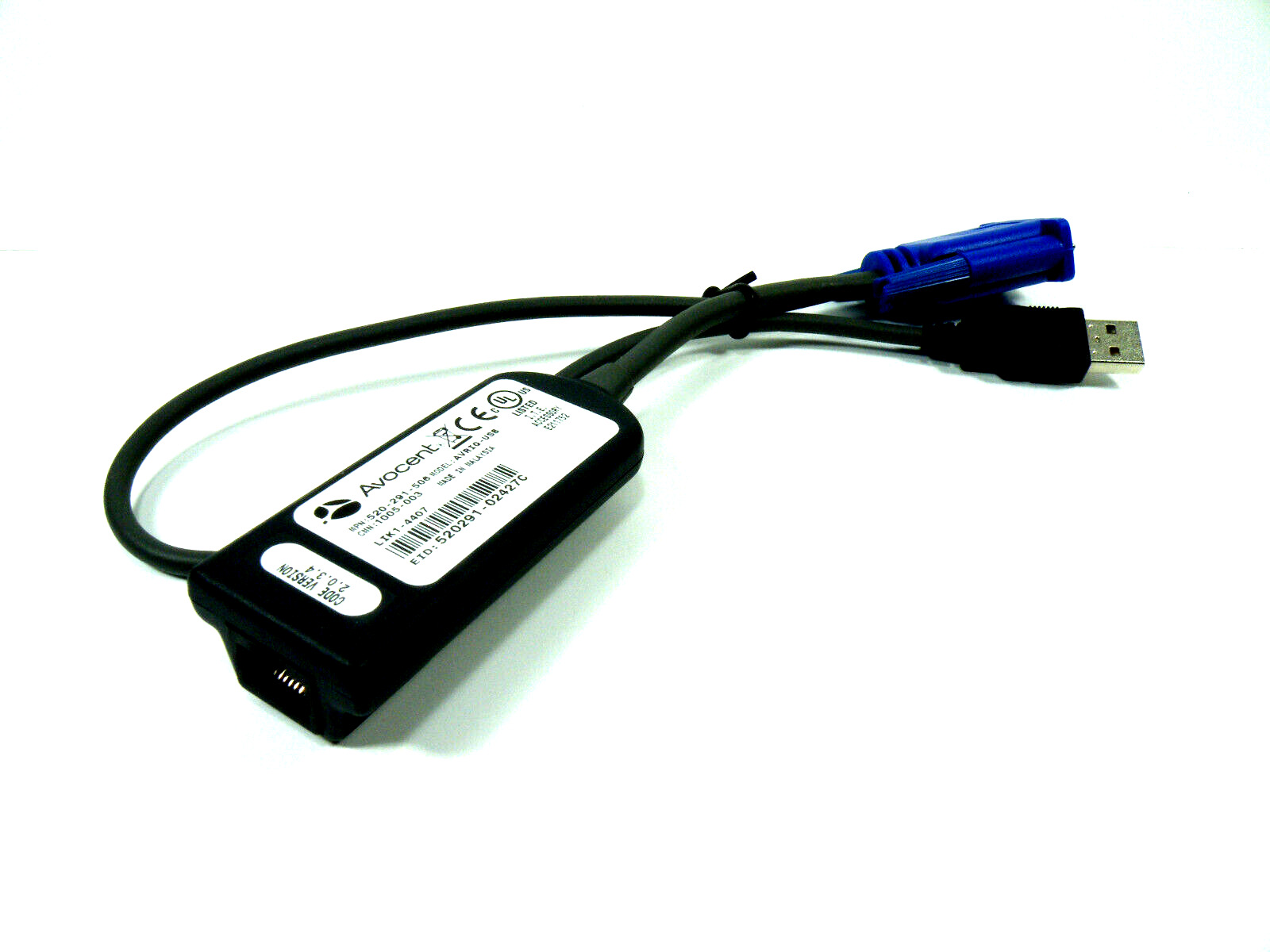 Avocent AVRIQ-PS2 Server Interface Module Cable 520-291-506 - AVRIQ-USB