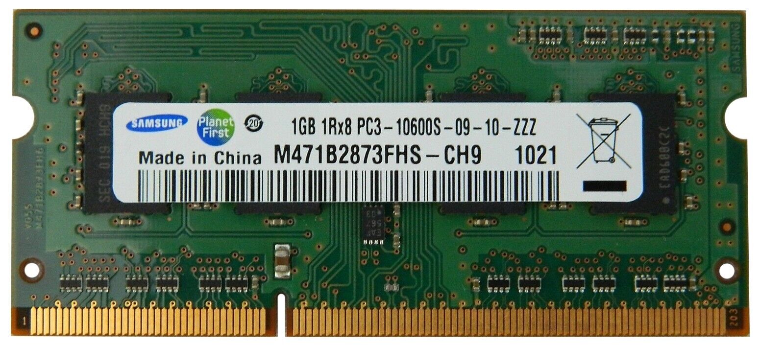 M471B2873FHS-CH9 Samsung 1GB PC3-10600 DDR3-1333MHz non-ECC Unbuffered CL9 204-P