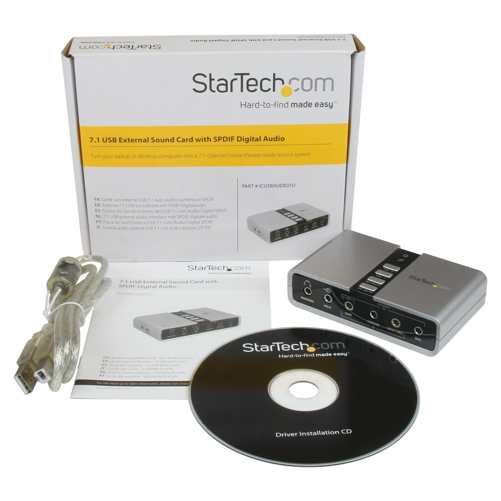 StarTech com USB 1.0/1.1 (ICUSBAUDIO7D) Sound Card