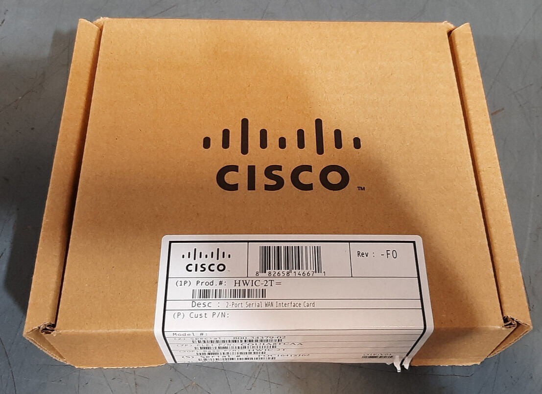 Cisco HWIC-2T Dual Port High Speed Serial WAN Interface Card-Factory Sealed