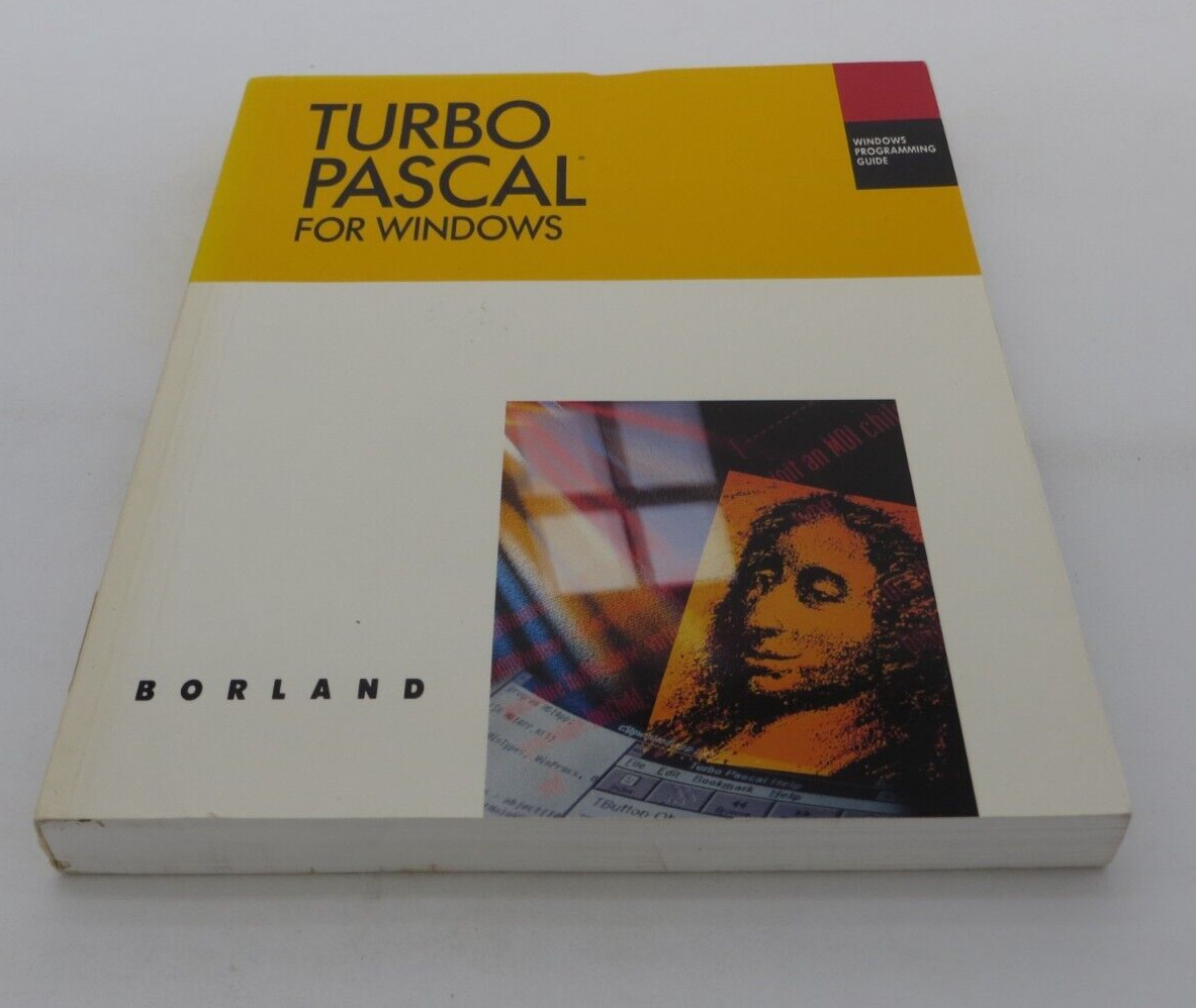 TURBO PASCAL For Windows Programming Guide Borland vintage computer book manual