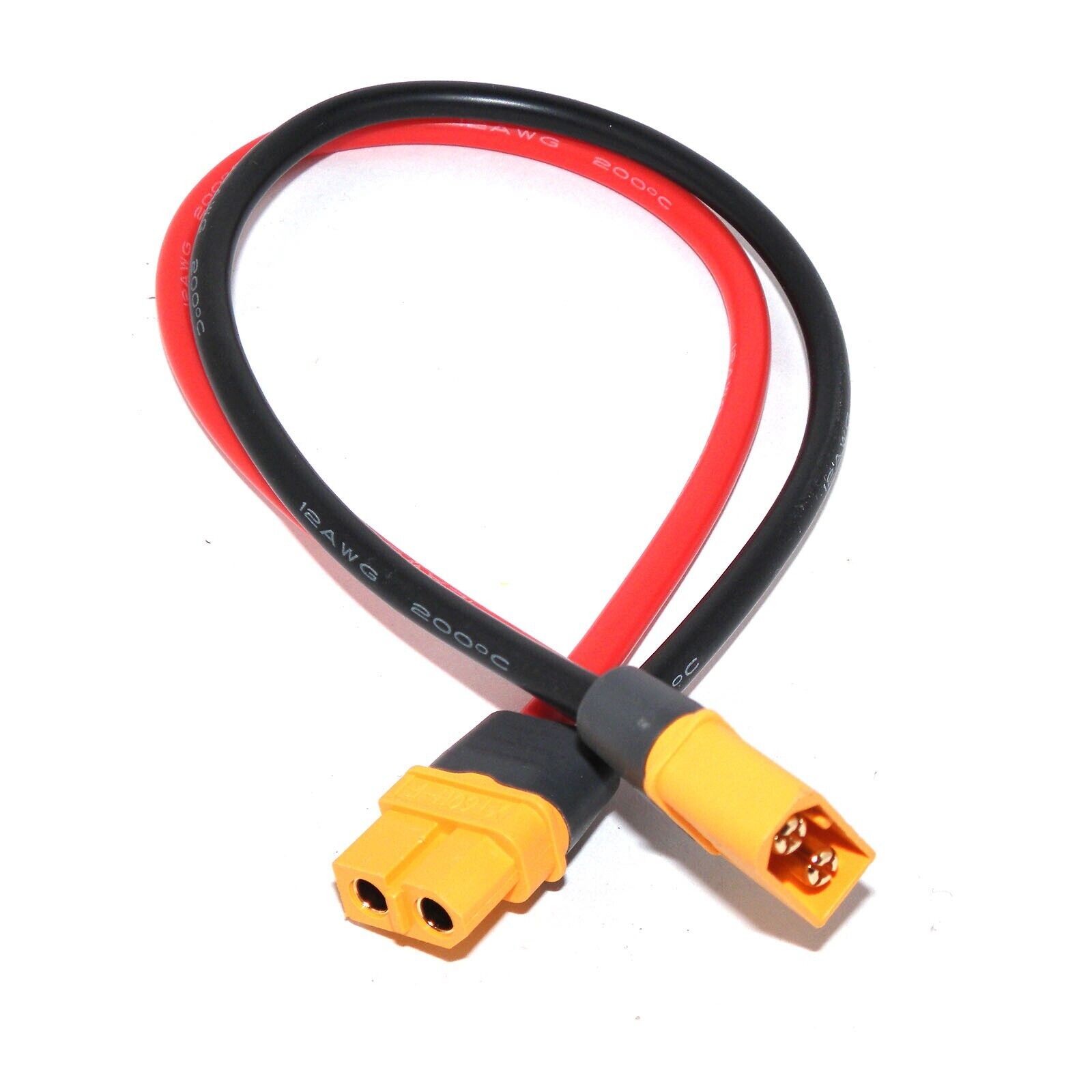 Charging Extension Cable FOR XT60 Male to Female 12AWG Silicone Cord 30CM  XT60