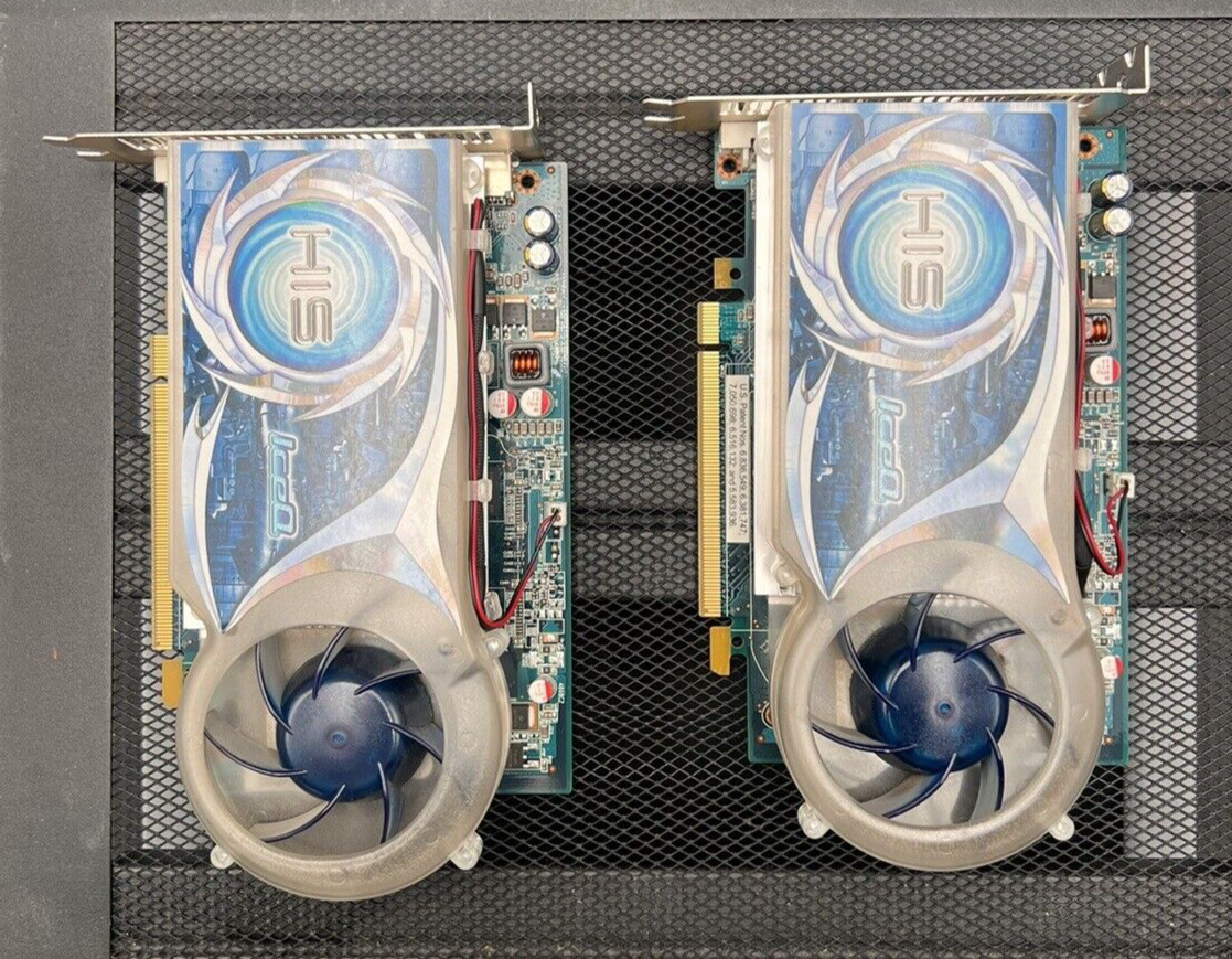 2 x HIS IceQ ATI RadeonHD 4670 1GB 128BIT DDR3,PCIExpress 2.0x16 Graphics Card