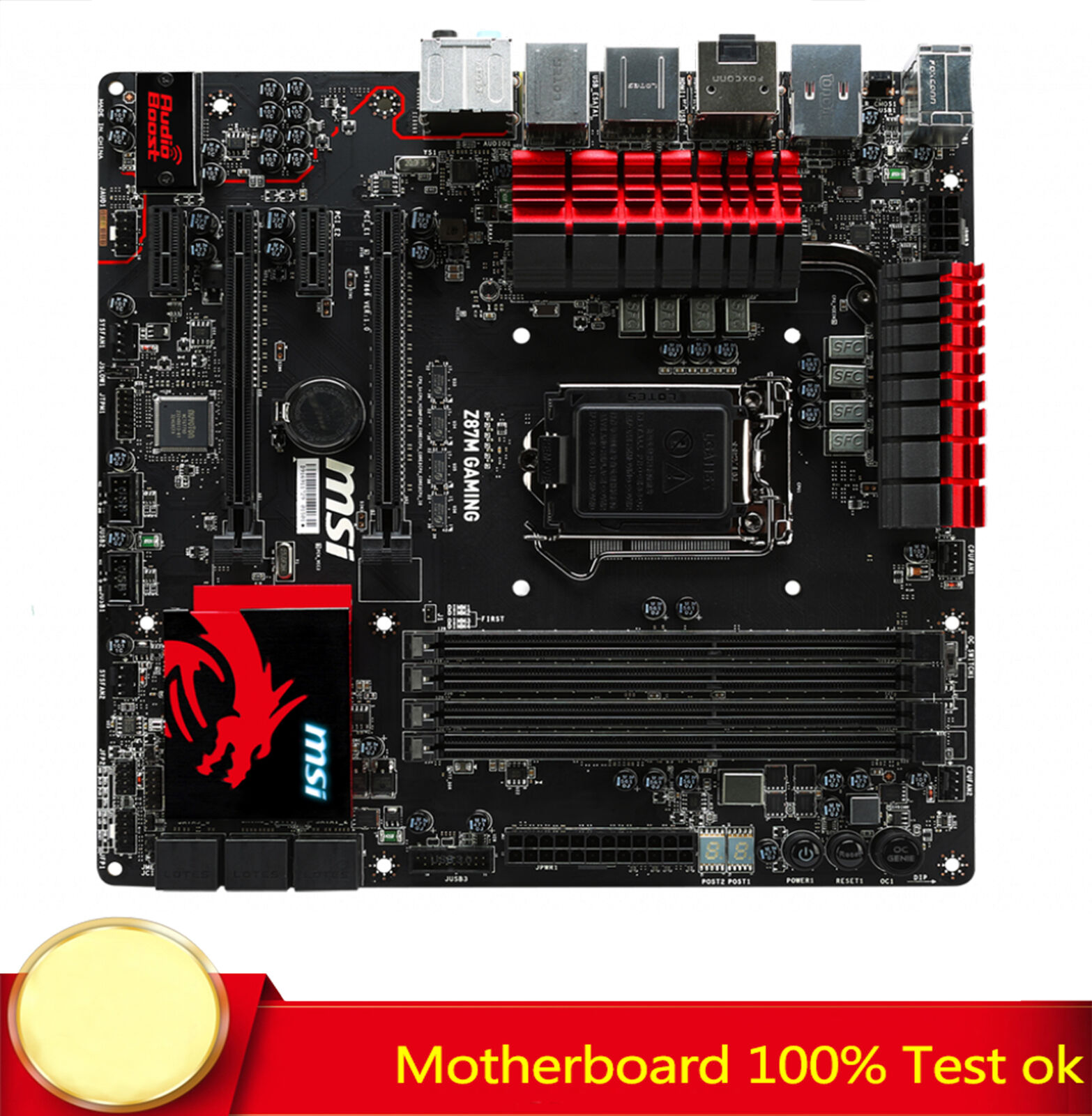 FOR MSI Z87M GAMING Motherboard Supports 4790K DDR3 Memory MATX 100% Test Work