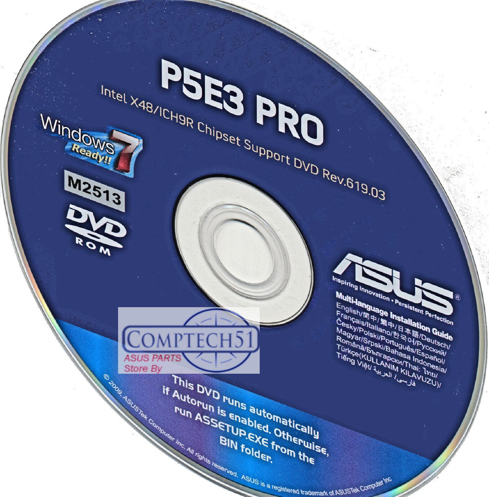 ASUS P5E3 PRO MOTHERBOARD AUTO INSTALL DRIVERS M2513