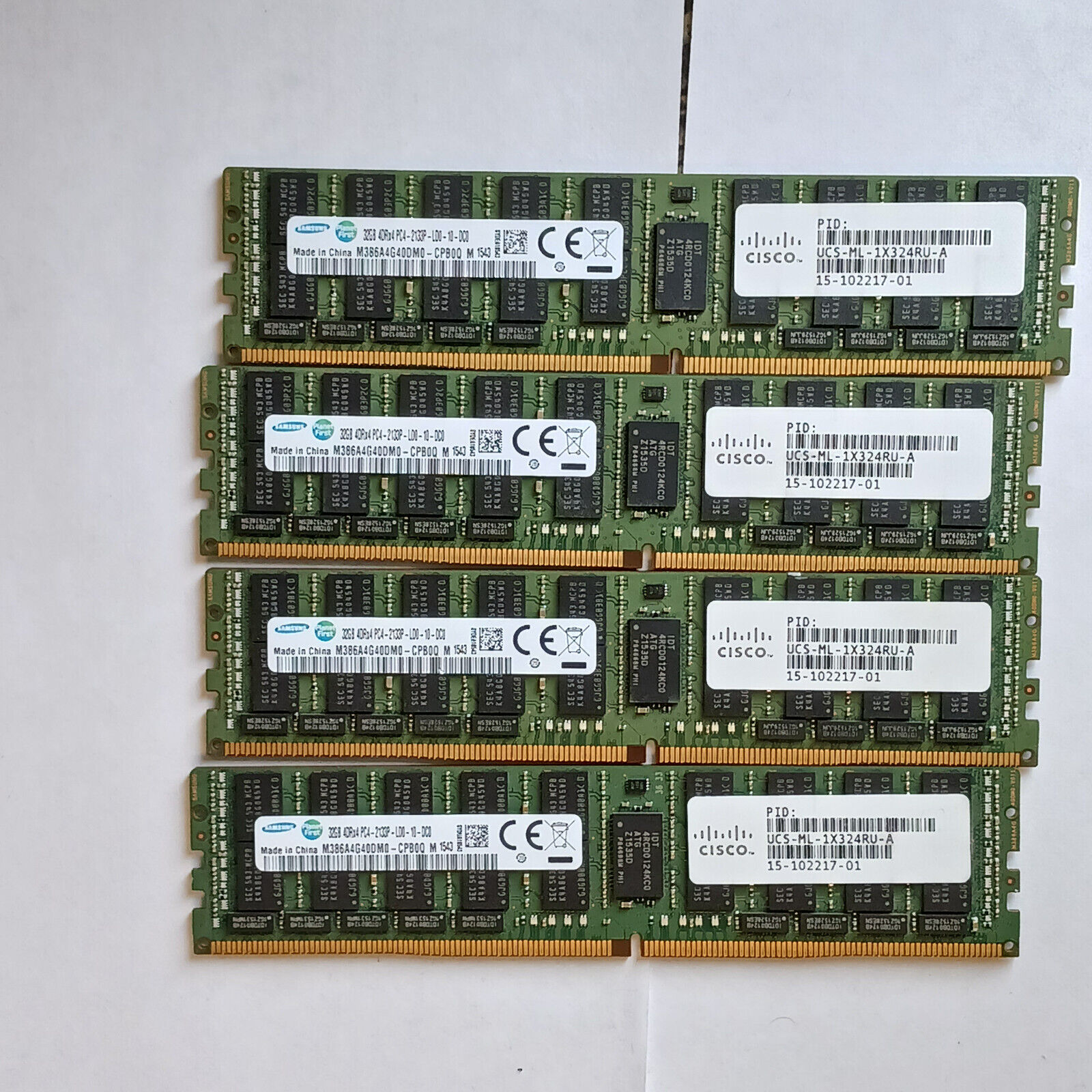 Cisco Samsung 128GB (4x32GB) PC4-2133 DDR4 ECC Registered Server Memory
