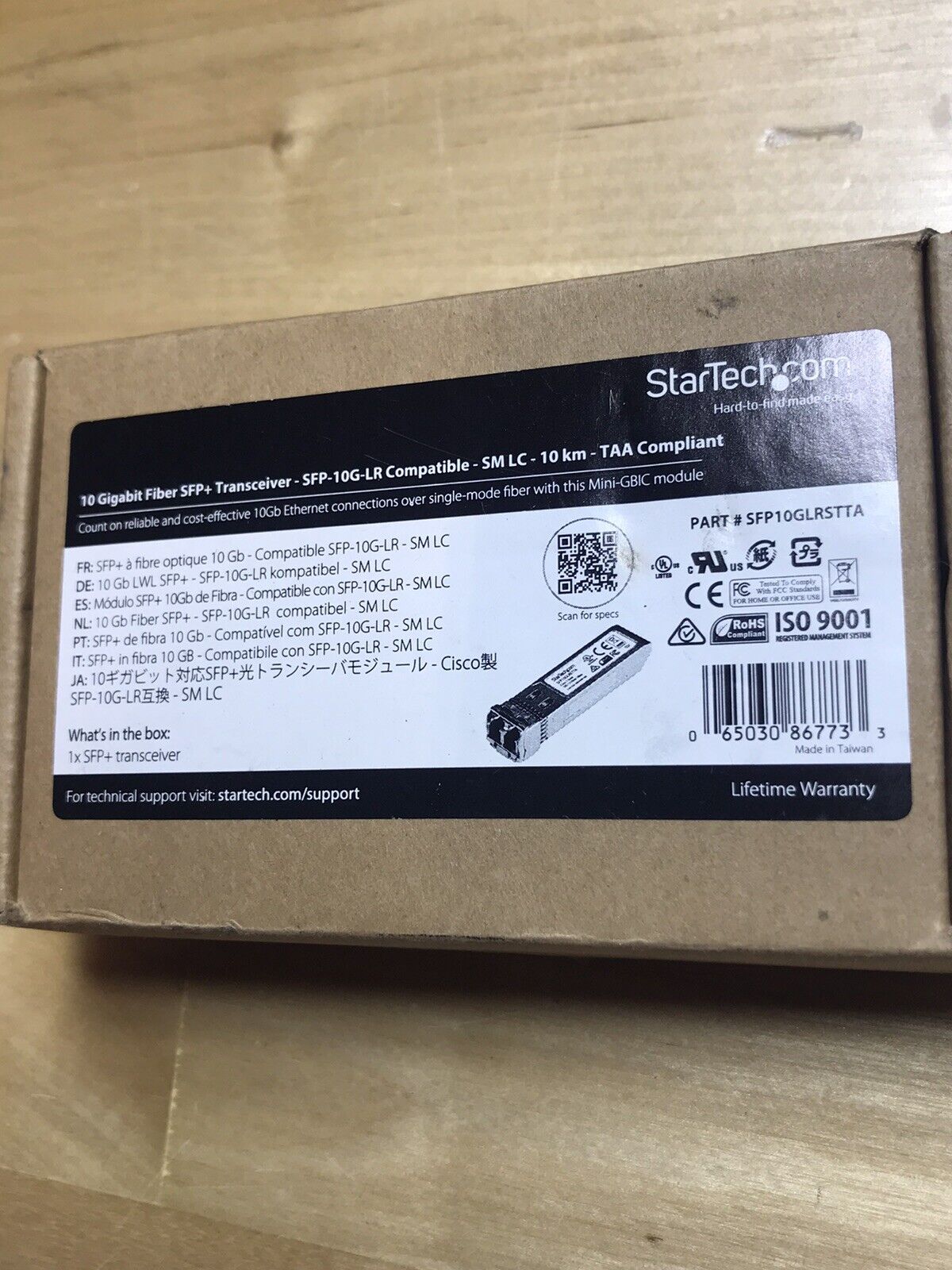 StarTech 10 Gigabit Fiber SFP+ Transceiver SFP-10G LR Compatible SFP10GLRSTTA