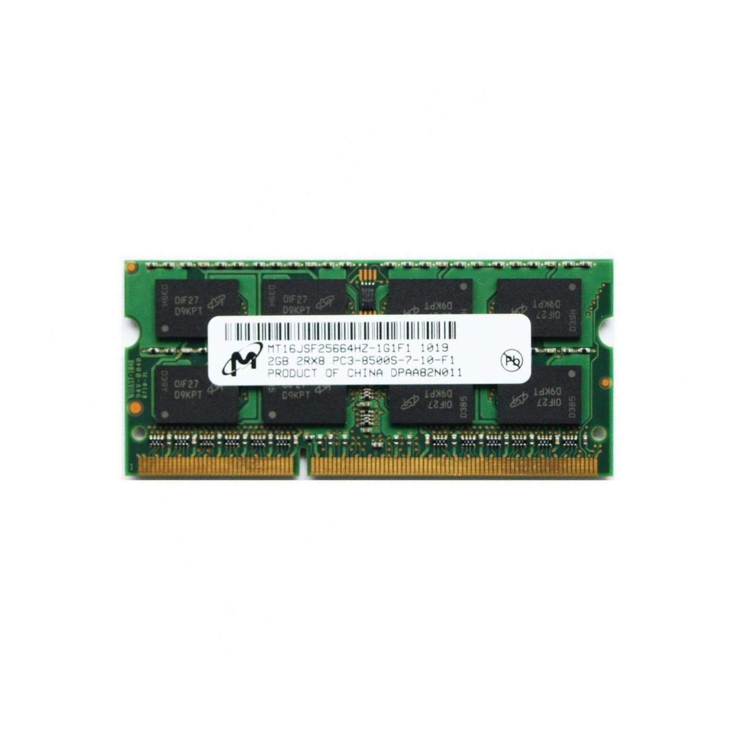 Micron Chip MT16JSF25664HZ-1G1F1 2GB DDR3 PC-8500 1066MHz 204pin Ram Memory