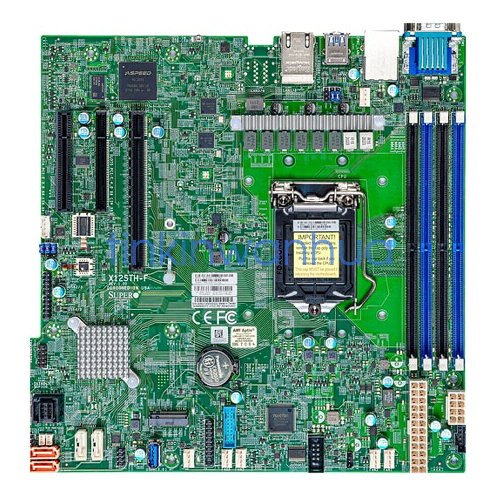 For Supermicro X12STH-F Intel C256 Single Socket LGA1200 DDR4 Server Motherboard