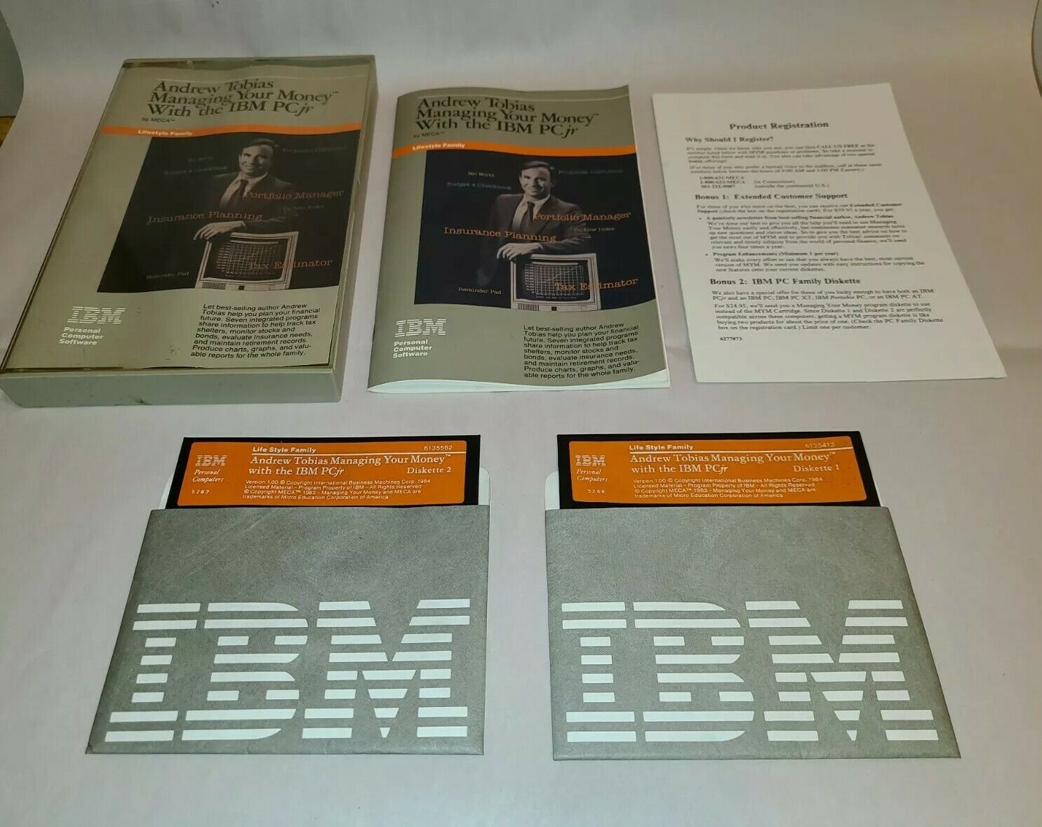 IBM PC jr Computer Andrew Tobias Managing Your Money With The IBM PCjr 