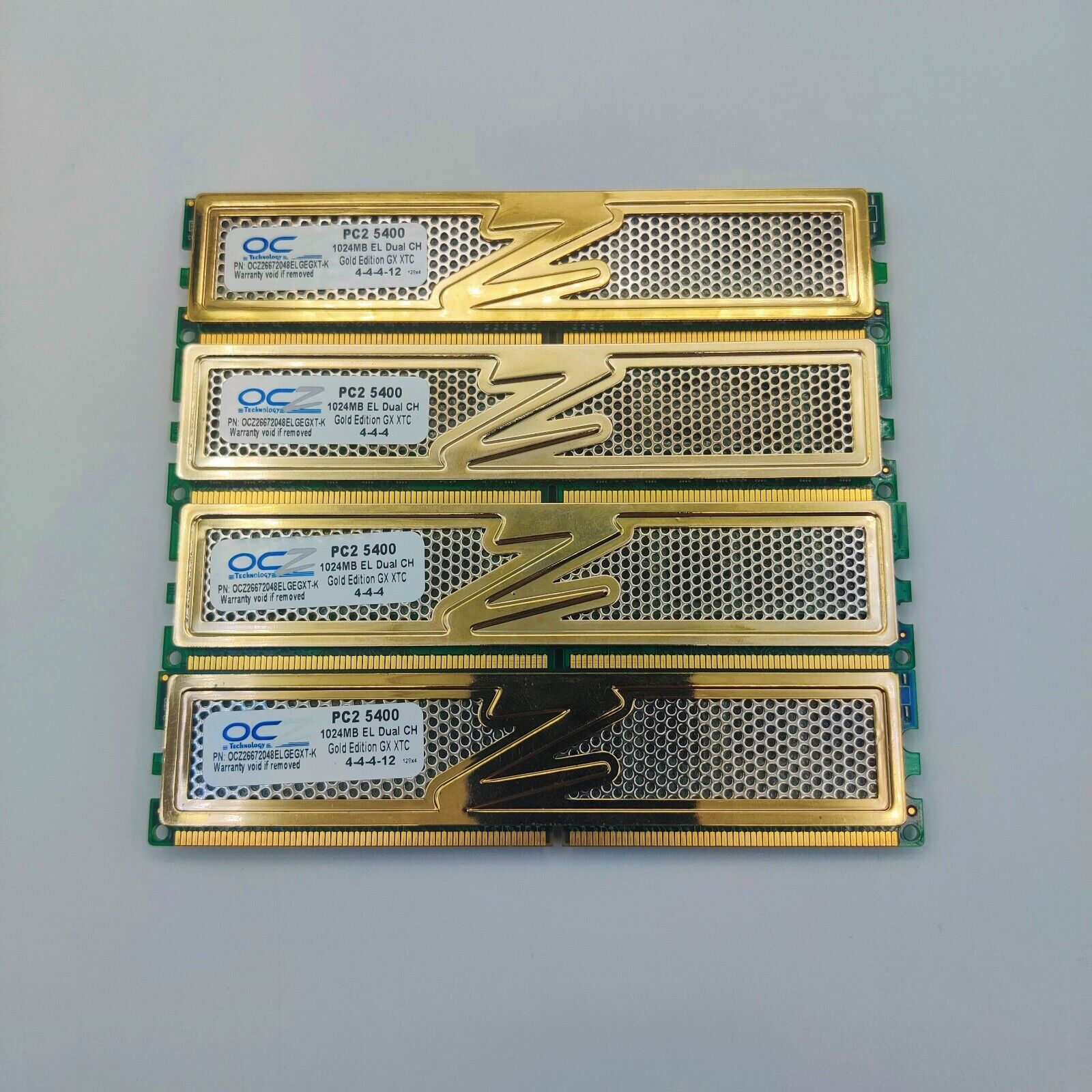 OCZ Gold Series 4GB (4x 1GB) DDR2 667 PC2 5400 Memory OCZ26672048ELGEGXT-K