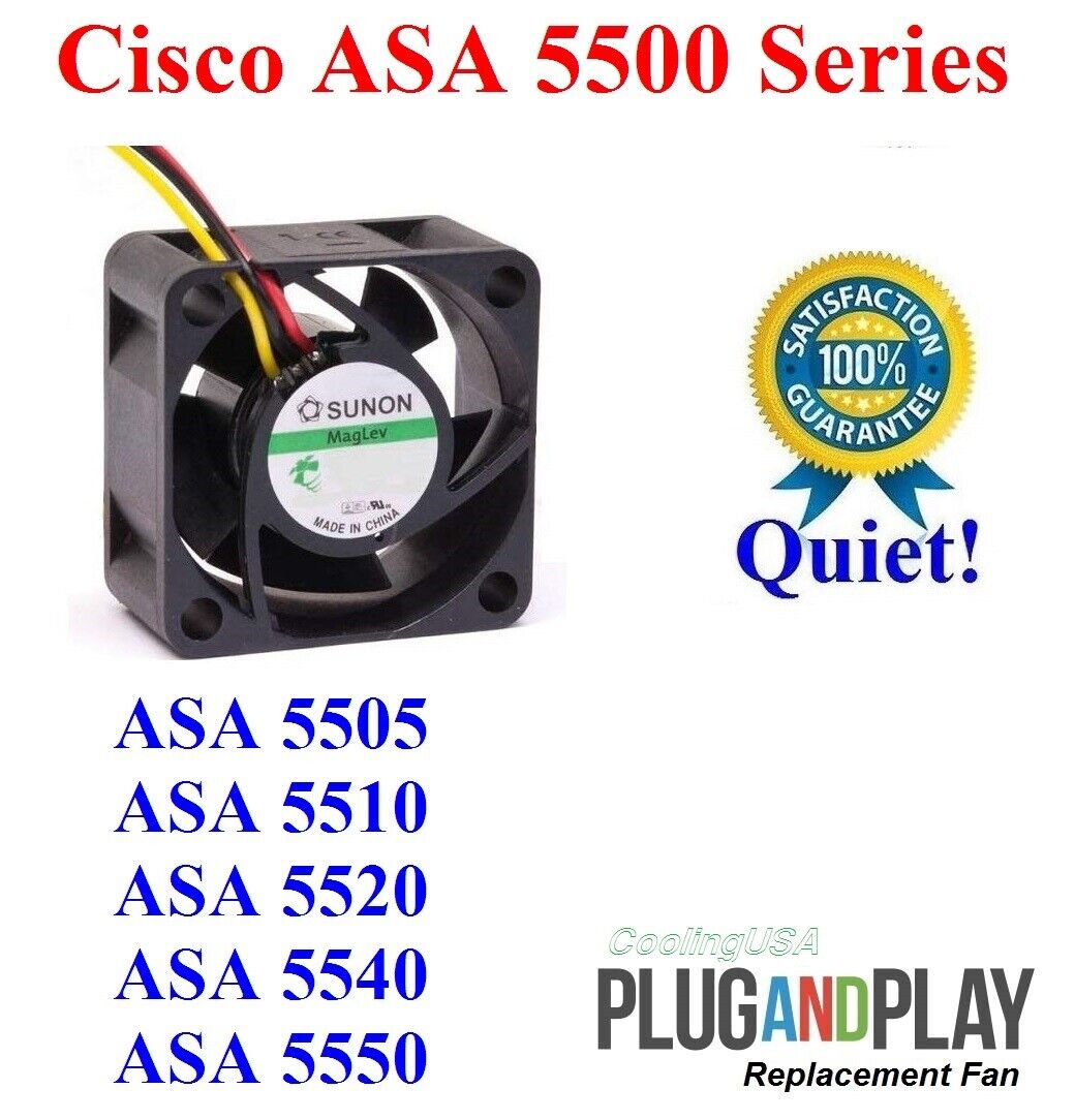 1x Most Quiet Fan only 18dBA Noise Cisco ASA5505 ASA5510 ASA5520 ASA5540 ASA5550