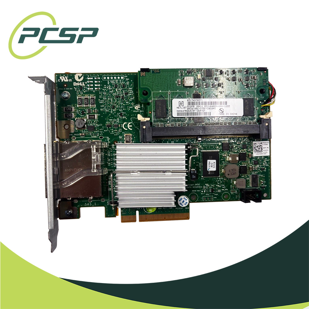 Dell PERC H800 Dual External SAS Ports 6GB/s 512MB High Profile Raid Card D90PG