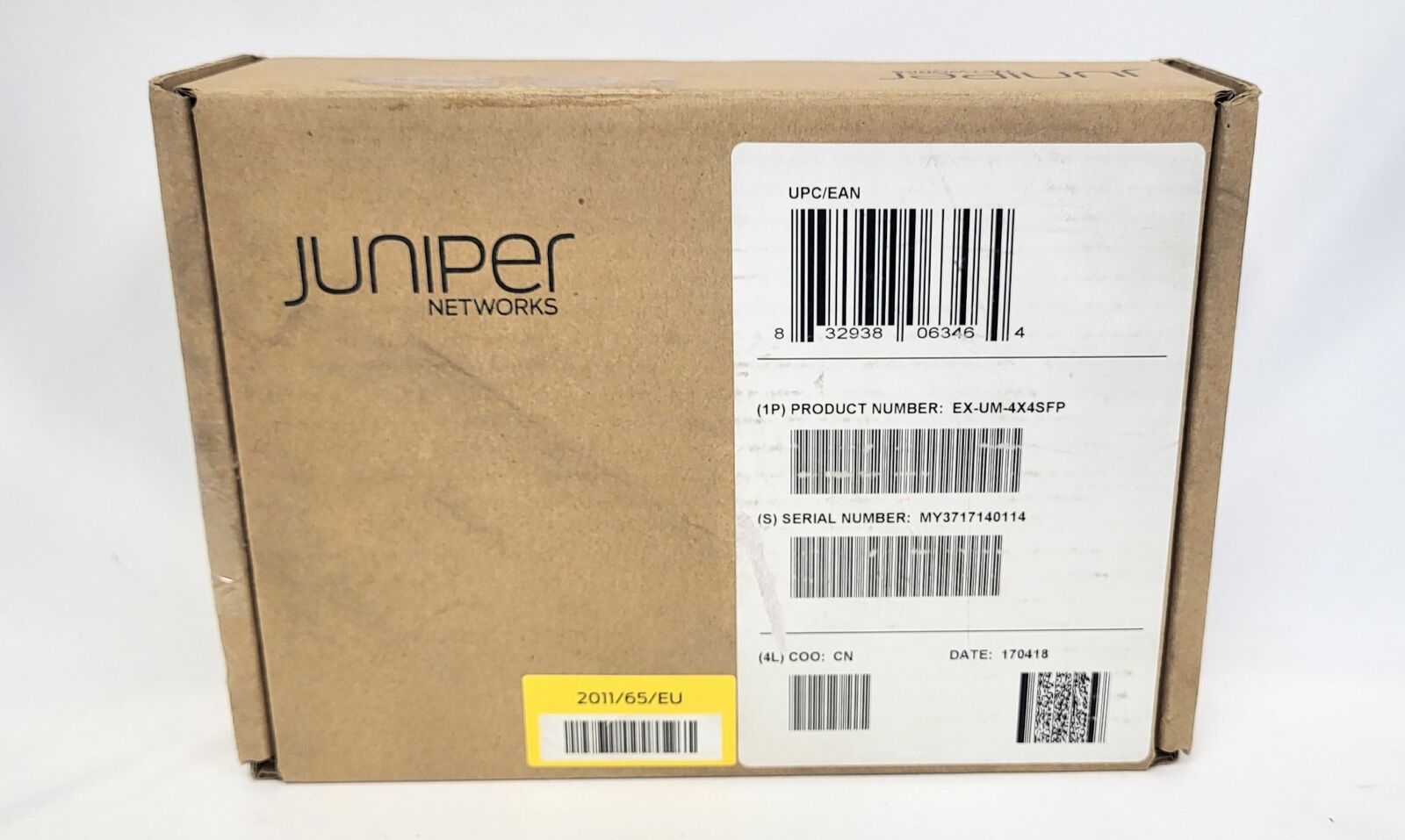 JUNIPER EX-UM-4X4SFP EX4300 4-Port 10 Gigabit SFP+ Uplink Switch Module