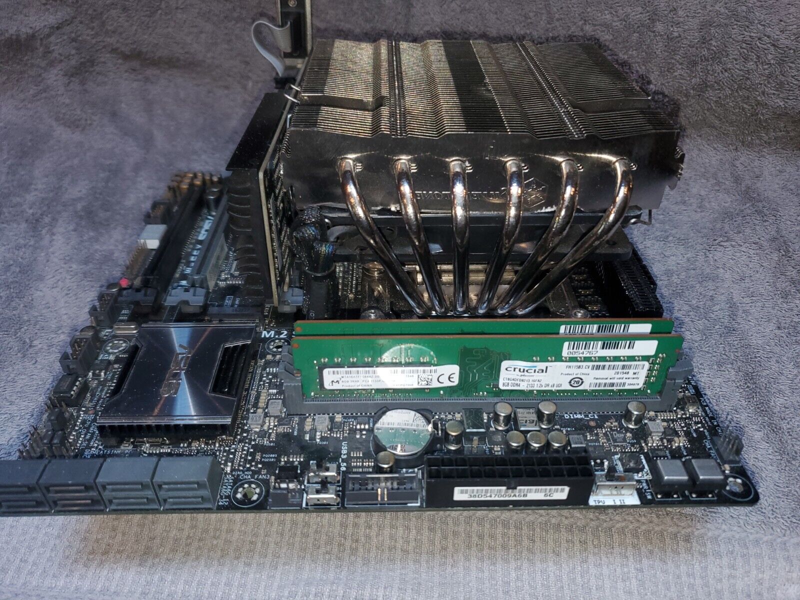 Asus X99-M WS LGA 2011-V3 microATX Motherboard  W/CPU, SSD and 32gig Ram