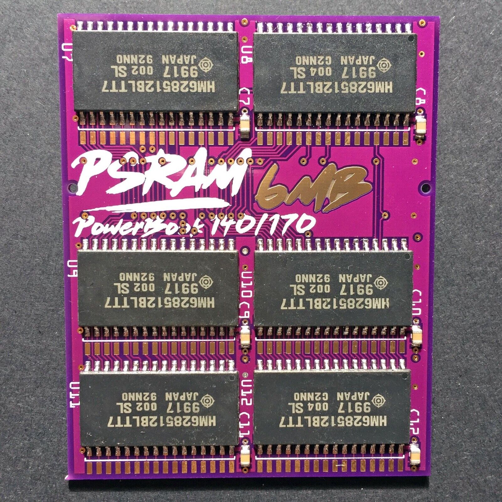 6MB Apple PowerBook 140 145 170 PurpleRAM newly made RAM memory module PSRAM