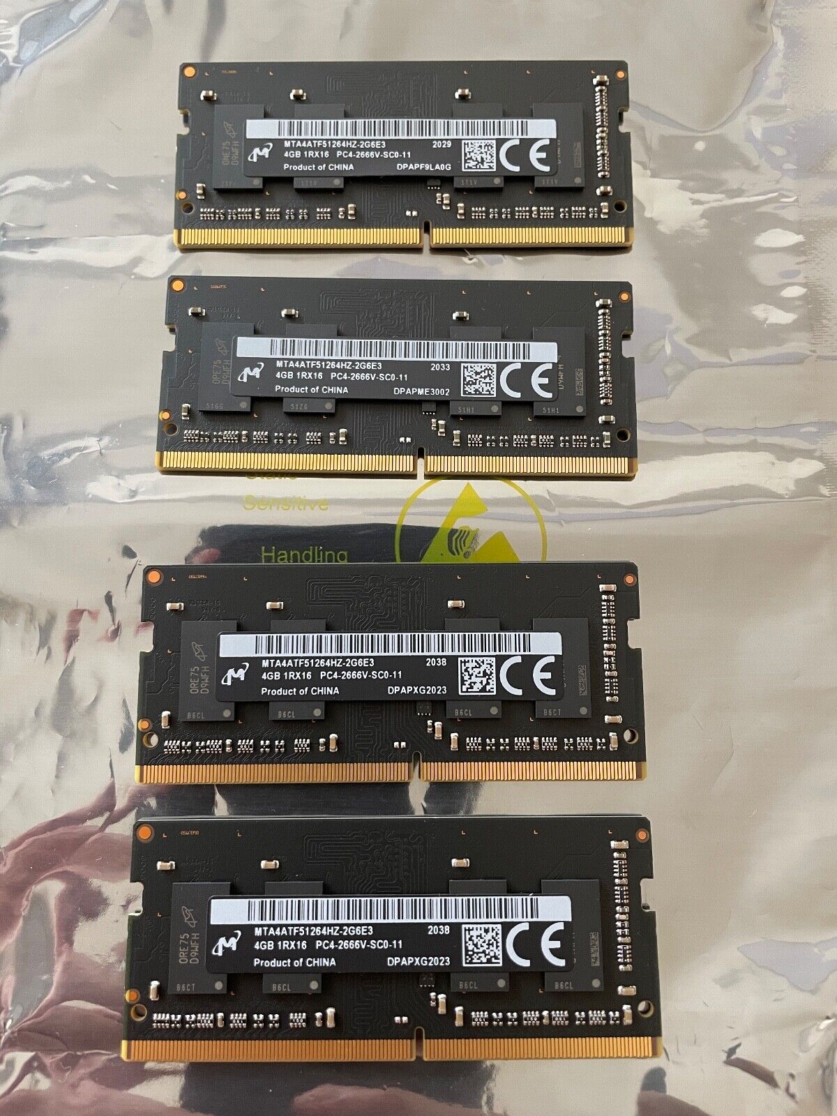 16GB Apple Micron Original Memory Set (4x4GB) PC4-21333 (2666 MHz) DDR4 SO-DIMM