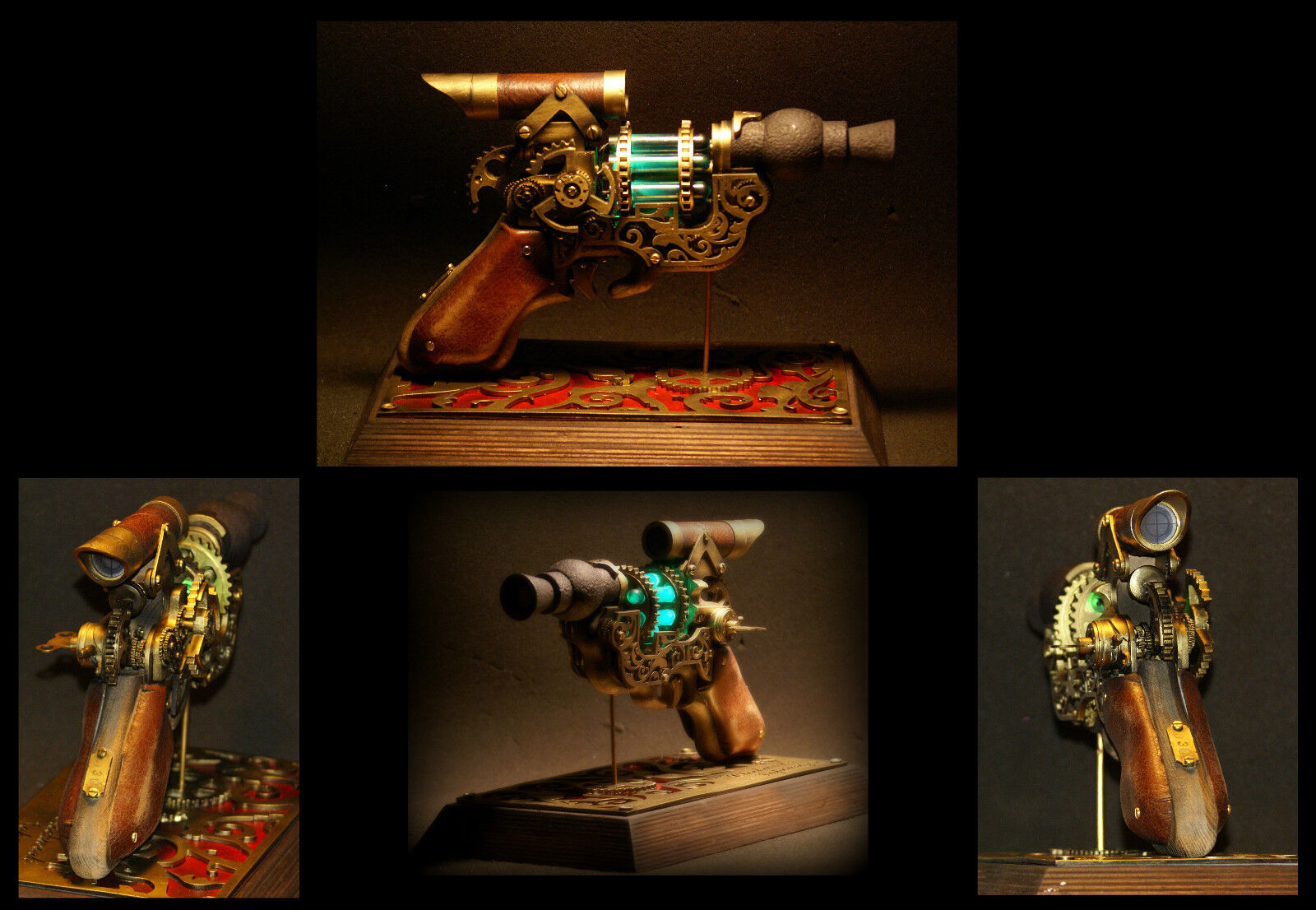 Steampunk Raygun (Created & Signed Doctor Who Prop Maker) As Seen At Comic-Con