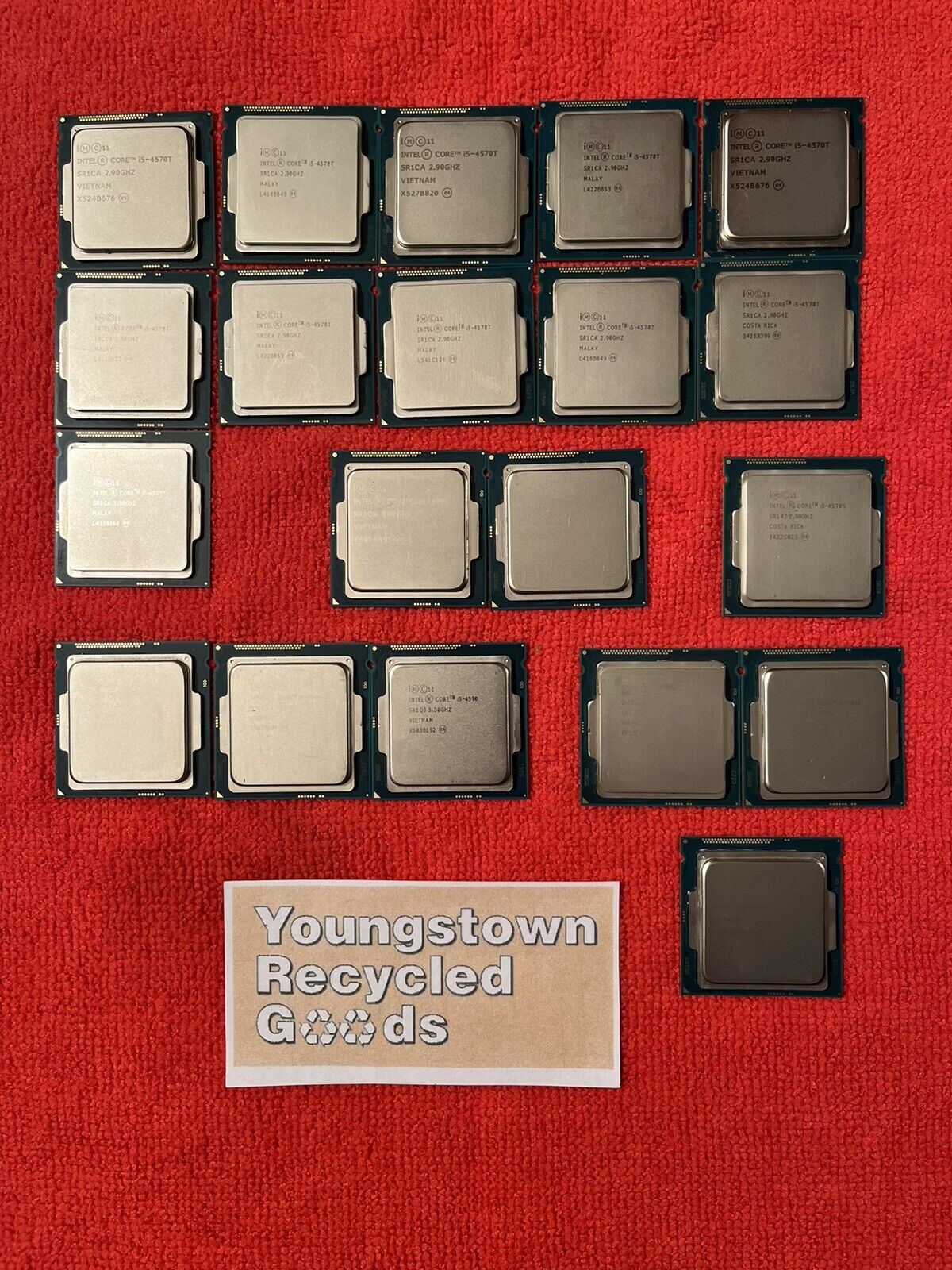 LOT OF 20 INTEL CORE i5 CPUs i5-4590 i5-4590S i5-4570T i5-4570S i5-4460 i5-4460T