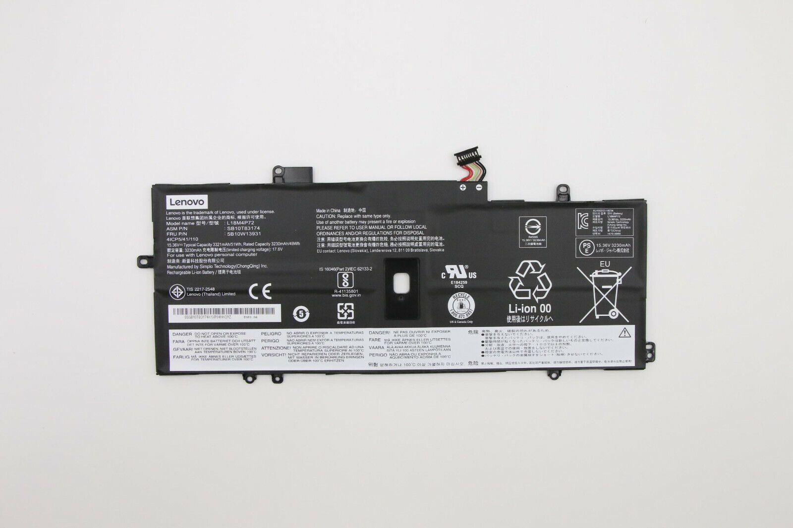 Brand New Original Lenovo Battery 5B10W13931 for X1 Carbon 8th / Yoga 5th 